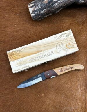 Magnifique coffret "Au meilleur papa" idéal pour offrir avec possibilité de rajouter le prénom