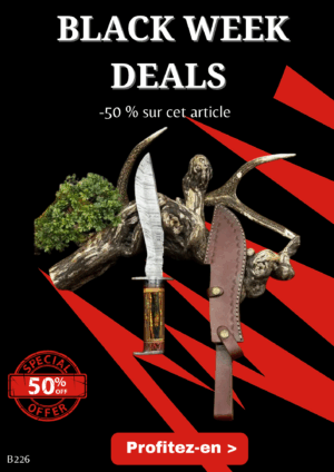 Opération BLACK WEEK -50% sur cet article Magnifique couteau de chez RITE EDGE lame en acier damas 256 couches ref B226