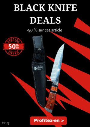 Opération BLACK WEEK -50% sur cet article Couteau de chasse Columbia manche Bois ref CL105