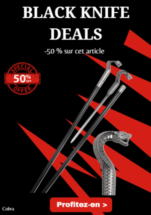 Opération BLACK WEEK -50% sur cet article Canne de marche "Cobra"
