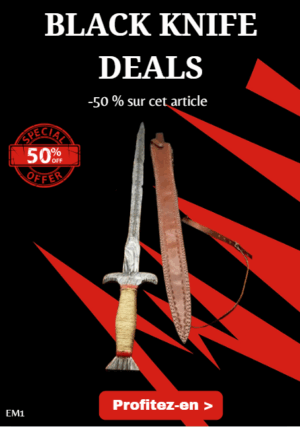 Épée médiévale lame acier Damas 512 couches-EM1