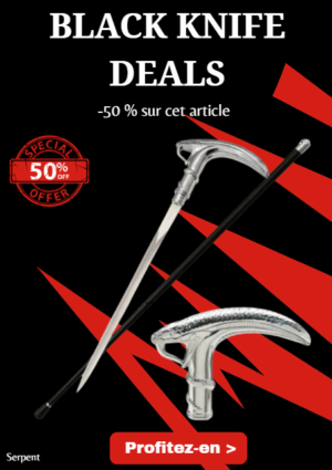 Opération BLACK WEEK -50% sur cet article Canne de marche "Serpent"
