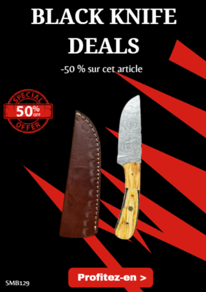 Opération BLACK WEEK -50% sur cet article Magnifique petit Couteau smoky Mountain Blades lame en acier Damas et manche en Bois d'olivier vendu dans sa boîte ref SMB129
