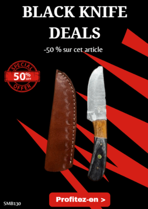 Opération BLACK WEEK -50% sur cet article Magnifique petit Couteau smoky Mountain Blades lame en acier Damas et manche en Bois vendu dans sa boîte ref SMB130