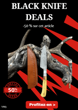 Opération BLACK WEEK -50% sur cet article Couteau vendetta lame damas ref VM3