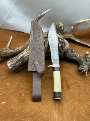 Bowie Smoky Mountain Blades lame en acier Damas 256 couches manche en OS ref SMB400