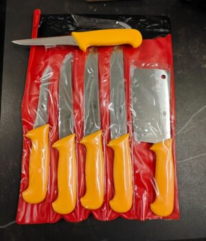 Set de couteaux de boucher + 3 couteaux à désosser SB5