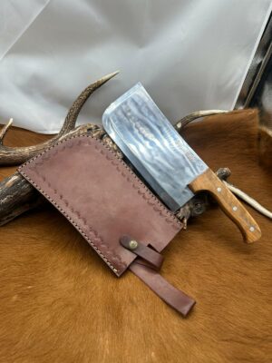 Feuille de Boucher "Pradel le MISTRAL" 1,2 kg avec étui en cuir ref FBP001