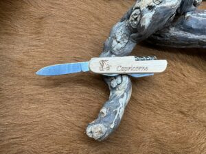 Couteau Multifonction Gravé Signe astrologique “Capricorne” (Gravure Prénom Offerte) CSA26