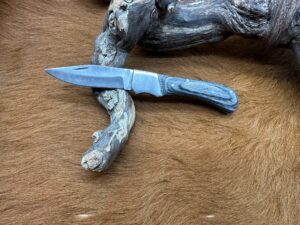 Couteau de Poche Pliant manche en Bois de Rose, (Gravure Prénom Offerte) ref CBR04