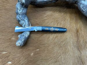 Couteau type : Greffoir manche en Corne (Gravure Prénom Offerte) ref G2526