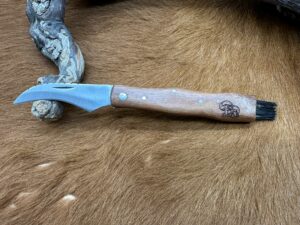 Couteau a Champignons manche en Noyer Gravé (Gravure Prénom Offerte) ref SP2516