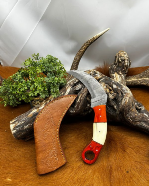 Pour collectionneur Couteau Lame Acier DAMAS 256 couches Réf K33