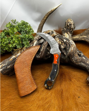 Pour collectionneur Couteau Lame Acier DAMAS 256 couches Réf K34