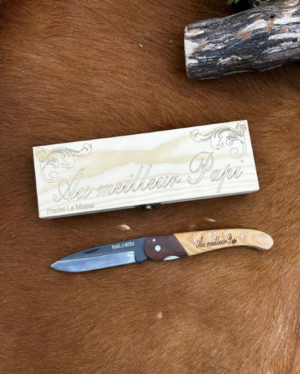 Magnifique coffret "Au meilleur papi" idéal pour offrir avec possibilité de rajouter le prénom