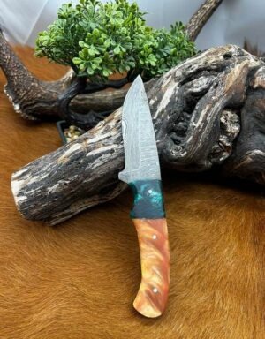 Couteau Damas 256 couches manche en Micarta ref L111