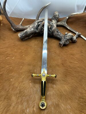 Epée Franc Macon Manche en Noir ref EFM06