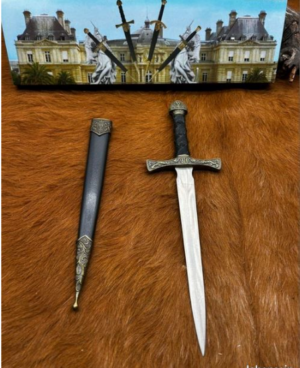 Lot de 2 couteaux médiévale cœur de lion Idée cadeau ref 6F-011