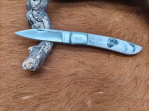 Couteau de poche manche en Micarta "Blanc" ref MCT10