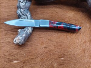 Couteau de poche manche en Micarta "Rouge" ref MCT12