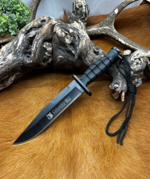 Couteau de survie columbia avec étui et dragonne COB12