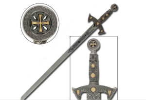 EPEE TEMPLIER AVEC SUPPORT BOIS