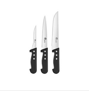 SET 3 COUTEAUX BOUCHER SUR CARTE