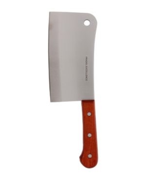 COUPERET LAME DROITE 22 CM MANCHE BOIS 3 RIVETS VRAC