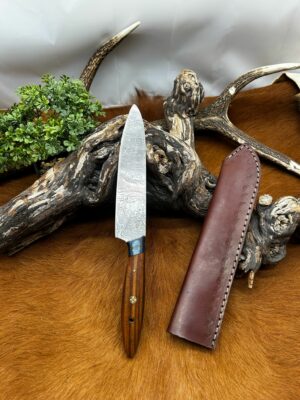 Magnifique Bowie smoky Mountain Blades lame en acier Damas et manche en bois ref SMB110