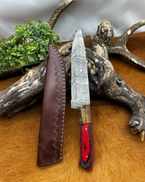 Magnifique Bowie smoky Mountain Blades lame en acier Damas et manche en bois ref SMB107