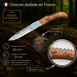 Couteau de poche Pradel le Mistral avec COQ C1102Coq