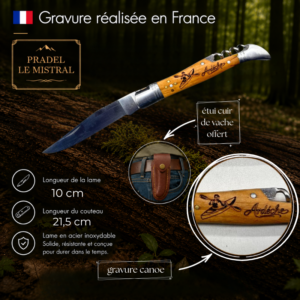 Couteau de poche Pradel le Mistral avec canoe C1022canoe