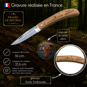 Couteau de poche Pradel le Mistral avec STADE TOULOUSAIN C1004Stade Toulousain