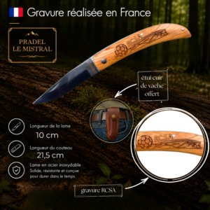 Couteau de poche Pradel le Mistral avec RCSA C1004RCSA