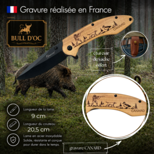 Couteau de poche BULL D'OC avec CANARD CAB2Canard