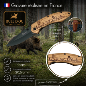 Couteau de poche BULL D'OC avec MOUFLON CAB2Mouflon