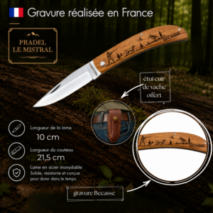 Couteau de poche Padel le Mistral avec BECASSE C1004Becasse