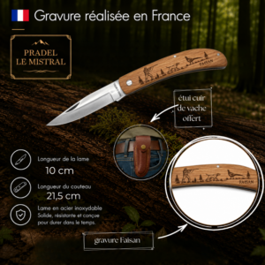 Couteau de poche Padel le Mistral avec FAISAN C1004Faisan